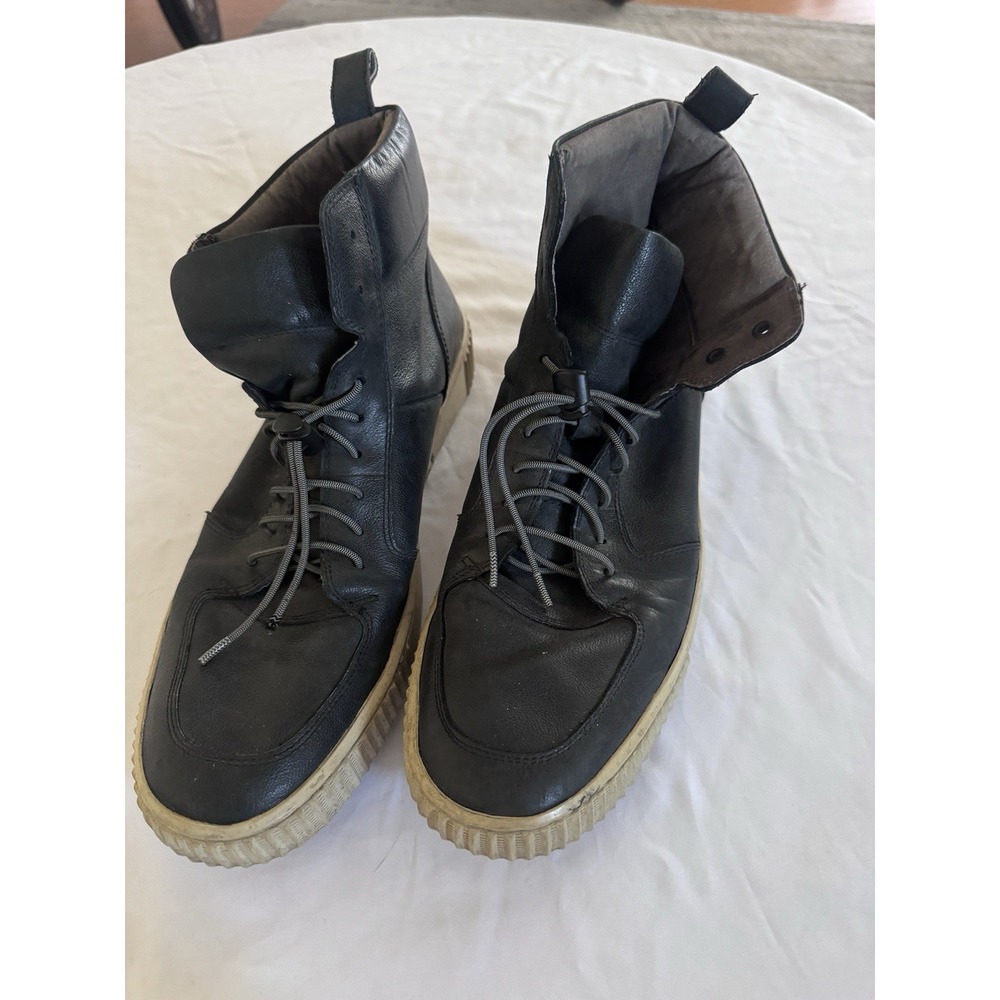 MENS JOHN VARVATOS BEDFORD LACE UP SHOES LEATHER SNEAKERS SZ 10 M